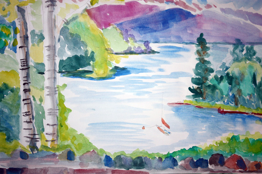 Oneida Bay Panorama by Valerie Lee